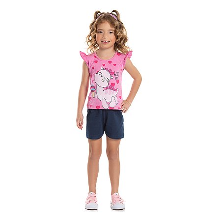 CONJUNTO EM COTTON - BICHO BAGUNÇA