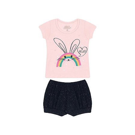 CONJUNTO EM COTTON - BICHO BAGUNÇA