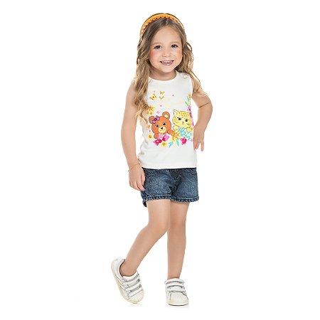 REGATA EM COTTON - BICHO BAGUNÇA