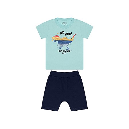 CONJUNTO MEIA MALHA E MOLETINHO - BICHO BAGUNÇA