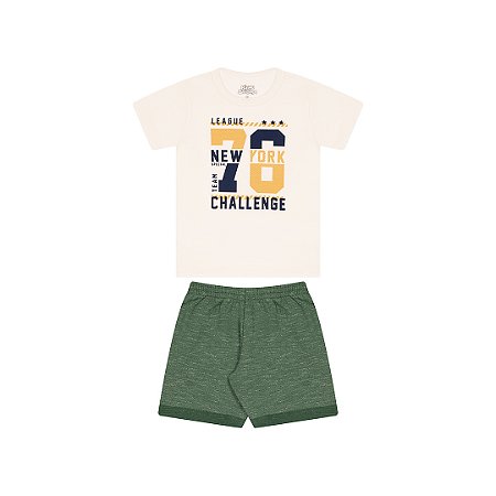 CONJUNTO MEIA MALHA E MOLETINHO MOULINE - BICHO BAGUNÇA