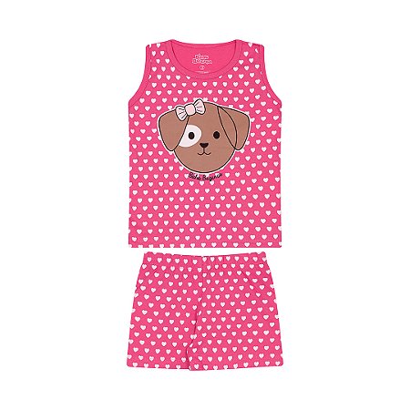 PIJAMA FEMININO EM MEIA MALHA QUE BRILHA NO ESCURO - BICHO BAGUNÇA
