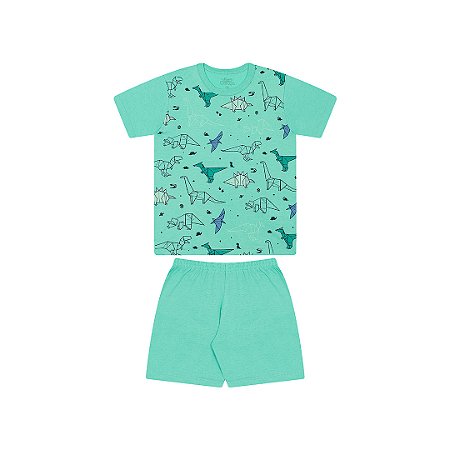 PIJAMA MASCULINO EM MEIA MALHA BRILHA NO ESCURO - BICHO BAGUNÇA