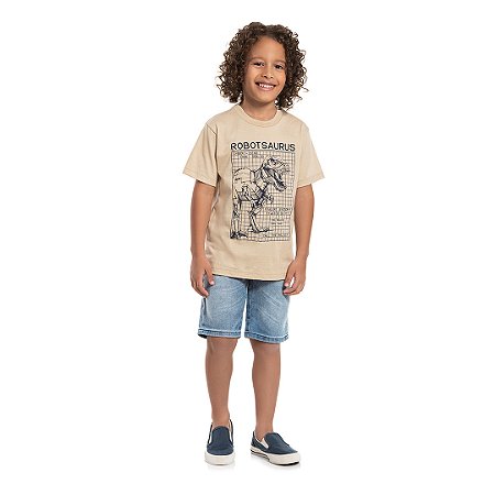 CAMISA EM MEIA MALHA C/ PUFF - BICHO BAGUNÇA