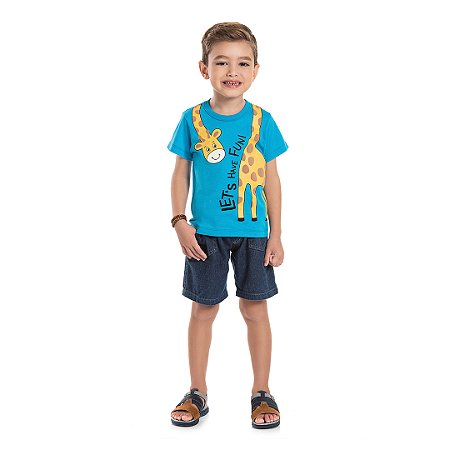 CAMISA EM MEIA MALHA C/ PUFF - BICHO BAGUNÇA