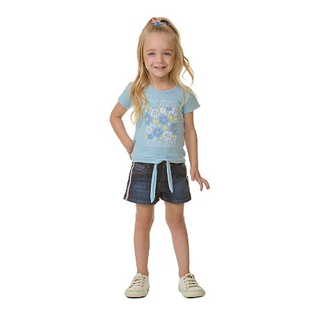 BLUSA DE COTTON COM PUFF NA ESTAMPA - BICHO BAGUNÇA