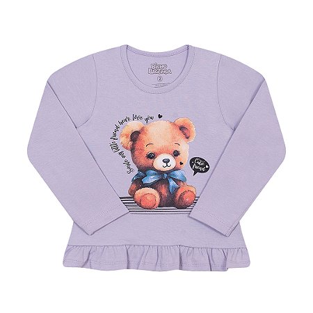 BLUSA DE COTTON COM BABADO - BICHO BAGUNÇA