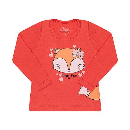 BLUSA EM COTTON COM GLITTER NA ESTAMPA - BICHO BAGUNÇA