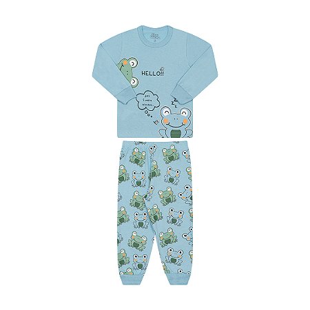 PIJAMA MASCULINO ESTAMPA BRILHA NO ESCURO - BICHO BAGUNÇA