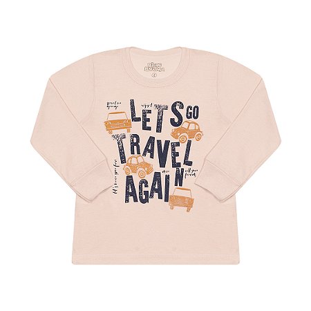 CAMISA DE MEIA MALHA COM GEL NA ESTAMPA - BICHO BAGUNÇA
