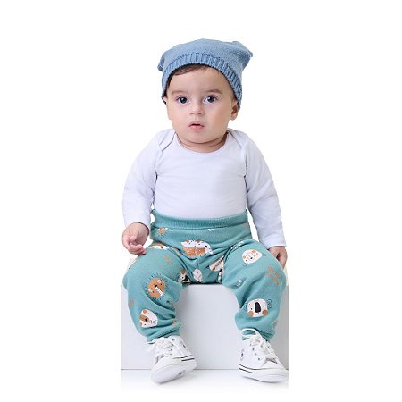 CALÇA DE MOLETOM COM ESTAMPA - BICHO BAGUNÇA