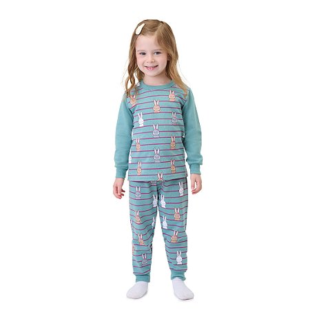 PIJAMA PELUCIADO FEMININO - BICHO BAGUNÇA