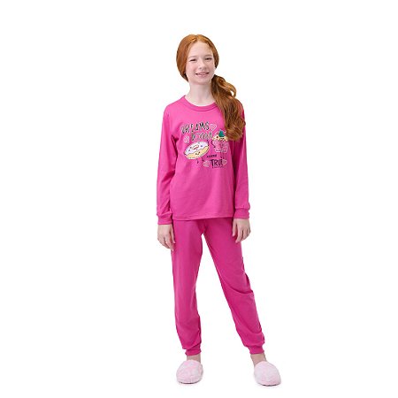 PIJAMA FEMININO ESTAMPA BRILHA NO ESCURO - BICHO BAGUNÇA