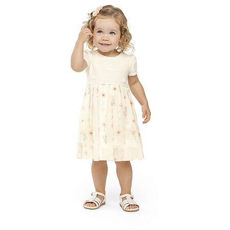 VESTIDO MALHA TRENDY / TULE FLEX - ANGERÔ