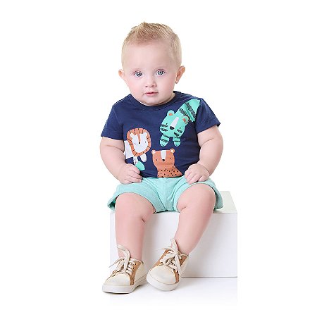 CONJUNTO MASCULINO - BICHO BAGUNÇA