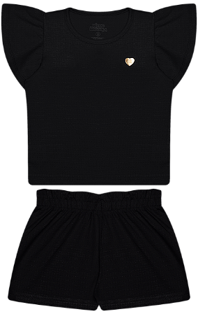 CONJUNTO EM MALHA POA COM APLIQUE E PLAQUINHA - BICHO BAGUNÇA