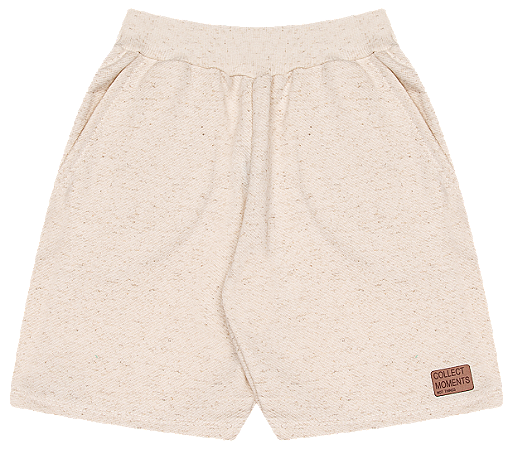 BERMUDA EM MOLETINHO LINHO COM BOLSO E APLIQUE - BICHO BAGUNÇA