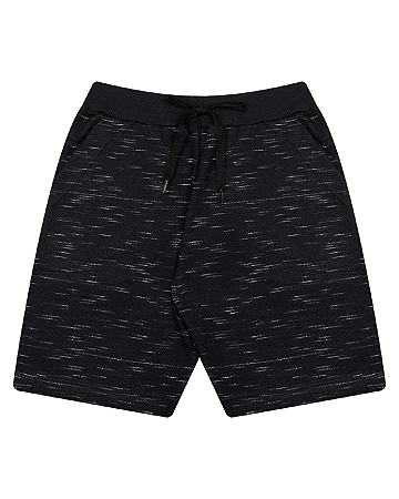 BERMUDA DE MOLETINHO JET COM BOLSO E CORDÃO - BICHO BAGUNÇA