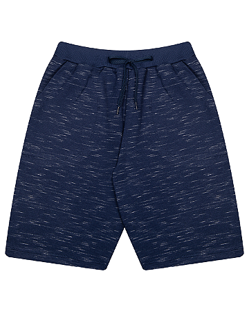 BERMUDA DE MOLETINHO JET COM BOLSO E CORDÃO - BICHO BAGUNÇA