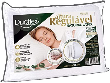 Travesseiro Duoflex Altura Regulável Latéx