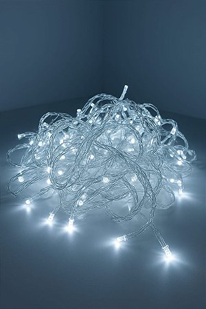 PISCA BRANCO FIO TRANSPARENTE 10M 110V