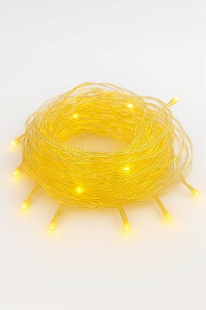 PISCA AMARELO FIO TRANSPARENTE 10M 110V