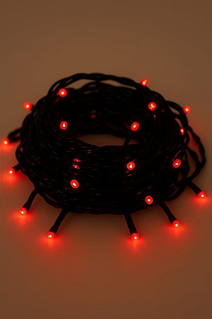 PISCA VERMELHO FIO PRETO 10M 110V