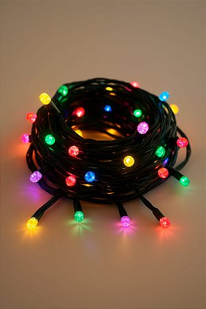 PISCA COLORIDO FIO PRETO 10M 220V