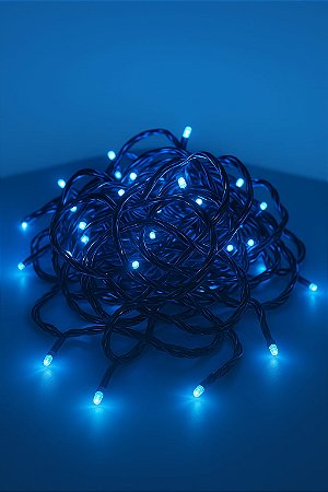 PISCA AZUL FIO PRETO 10M 220V