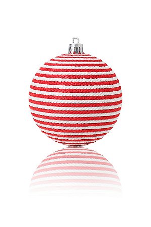 BOLA NATALINA 10CM VERMELHA