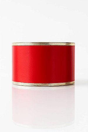 FITA VELUDO ARAMADA 65MM VERMELHA