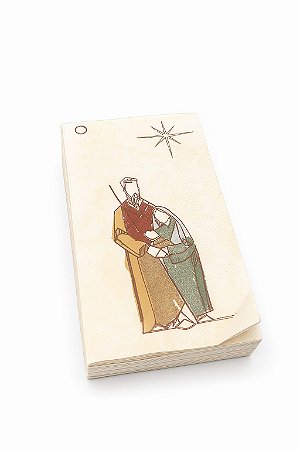 GUARDANAPO PAPEL SAGRADA FAMILIA BEGE 40x33cm