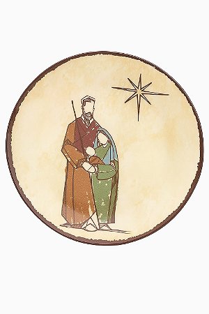 TRAVESSA REDONDA MELAMINA SINO DE BELEM BEGE