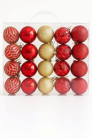 BOLA DE NATAL 6CM C/20