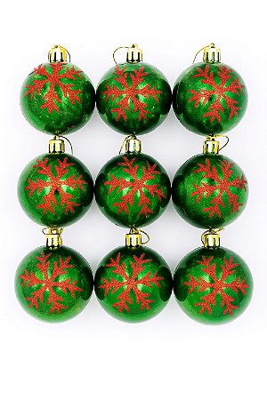 BOLA DE NATAL 6CM C/9