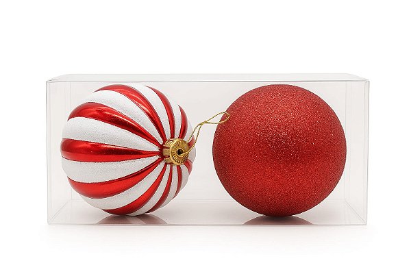 BOLA DE NATAL 12CM C/2