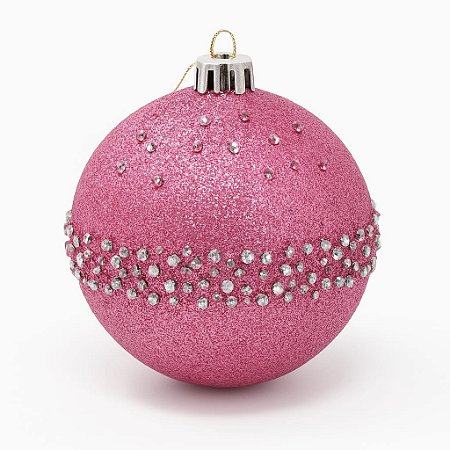BOLA NATALINA DECORADA 8CM