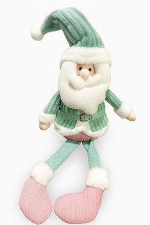 PAPAI NOEL SENTADO VERDE/ROSA
