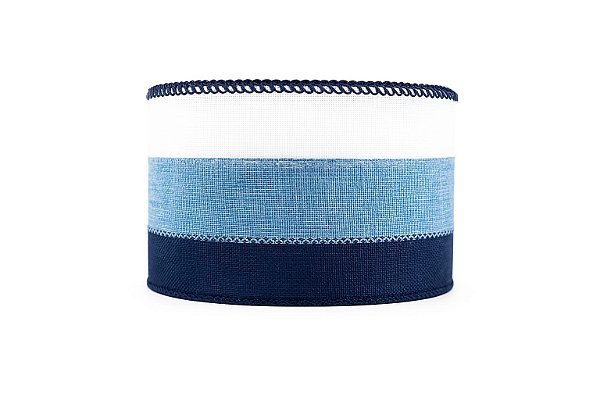 FITA NATALINA ARAMADA 6X9 AZUL E BRANCA