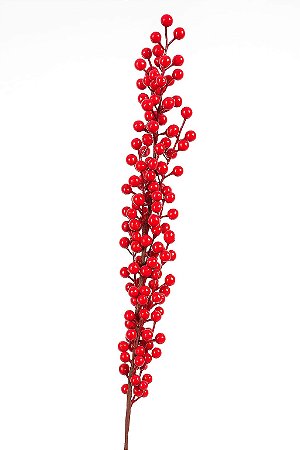 HASTE NATALINA 85CM BERRY VERMELHA