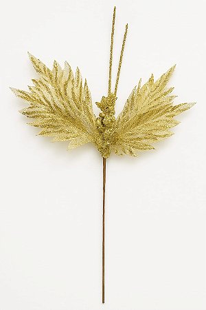 FLOR DE NATAL 24CM DOURADA