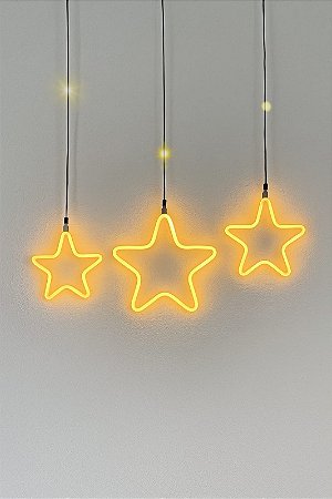 PISCA ESTRELA 3M X 1,20M 160 LED LUZ NEON BRANCO QUENTE BIVOLT FUNÇÕES