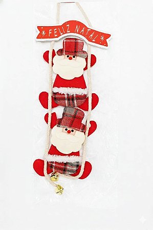 DEC NATAL PAPAI NOEL 44CM VERMELHO