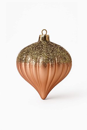 BOLA NATALINA DECORADA 10CM