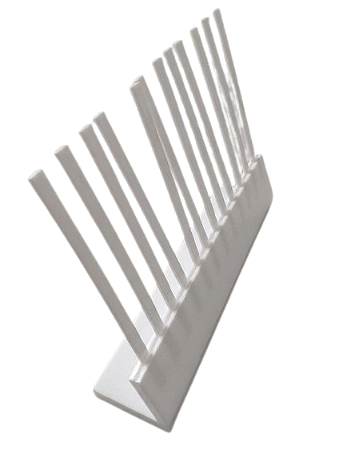 PORTA FITAS FINA - RÉGUA GRANDE - 5,0x4,0x22,6 PARA 12 FITAS ATÉ 1,5cm