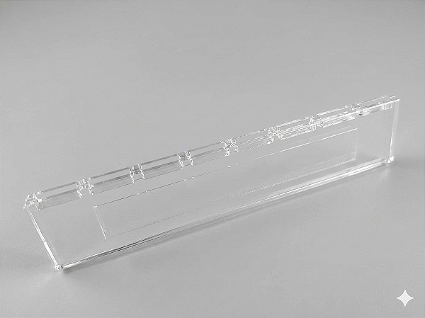 PORTA FITAS LARGA - BICO REDONDO - RÉGUA 5x4x22,6cm 8 FITAS DE ATÉ 6mm