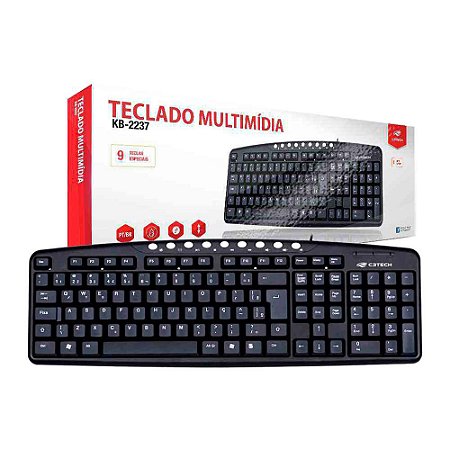 Teclado Com Fio c3tech KB2237-2bk