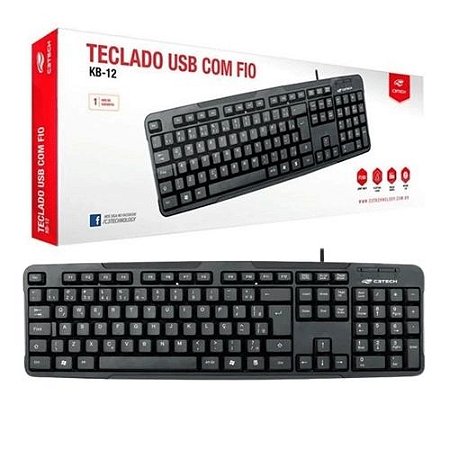 Teclado Com Fio C3tech kb-12bkv2