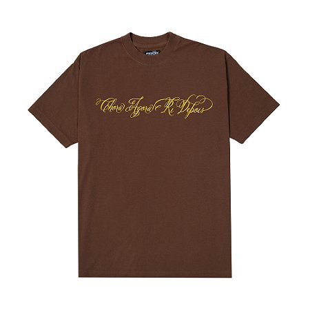 CAMISETA CHORA AGORA RI DEPOIS MARROM