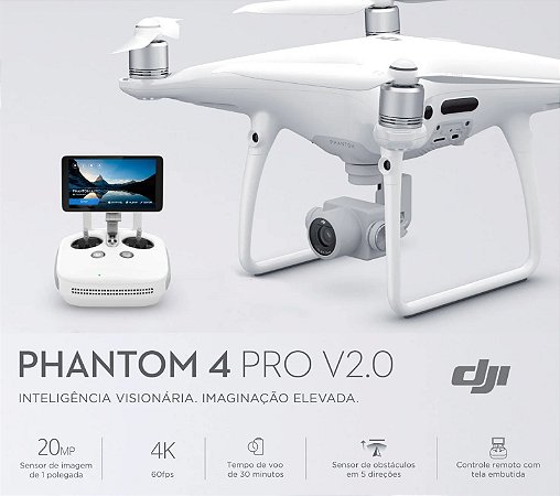 Drone DJI Phantom 4 Pro Plus V2.0 COM TELA INTEGRADA